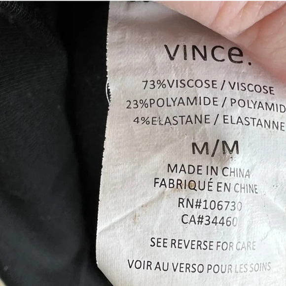 Vince Rib Knee Length Pencil Dress in‎ Black Size Medium - Picture 5 of 5